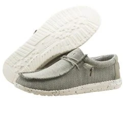 Hey Dude Wally Sox Casual Shoe - Ash -Lacrosse Unlimited Sales Shop 2008037 3