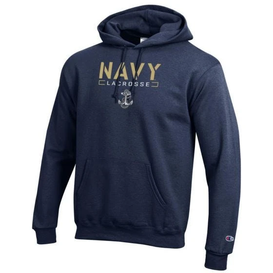 Lacrosse Unlimited Navy Midshipmen Lax Hoodie 3 Lacrosse Unlimited Navy Midshipmen Lax Hoodie