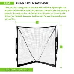 Rhino Flex Lacrosse Goal -Lacrosse Unlimited Sales Shop 2011691 3