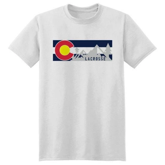 Lacrosse Unlimited Colorado Lacrosse Flag Regional Tee 4 Lacrosse Unlimited Colorado Lacrosse Flag Regional Tee - Image 2