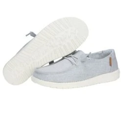 Hey Dude Wendy Chambray Light Grey Shoes 8 Hey Dude Wendy Chambray Light Grey Shoes -Lacrosse Unlimited Sales Shop 2012385 3