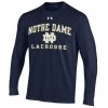Under Armour Notre Dame Lacrosse Long Sleeve Tee - Adult