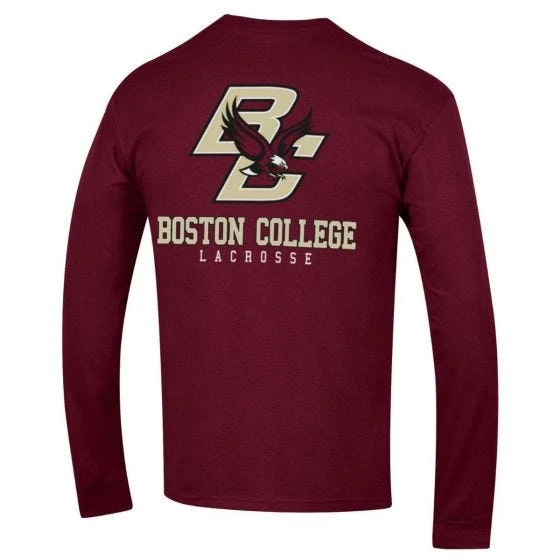 Lacrosse Unlimited Boston College Lacrosse Long Sleeve Tee - Adult 3 Lacrosse Unlimited Boston College Lacrosse Long Sleeve Tee - Adult