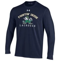Under Armour Notre Dame Lacrosse Long Sleeve Tee - Youth