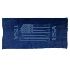 Lacrosse Unlimited LU USA Towel - Navy