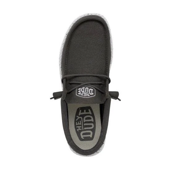 Hey Dudes Wally Sub Canvas Dark Grey 8 Hey Dudes Wally Sub Canvas Dark Grey - Image 6