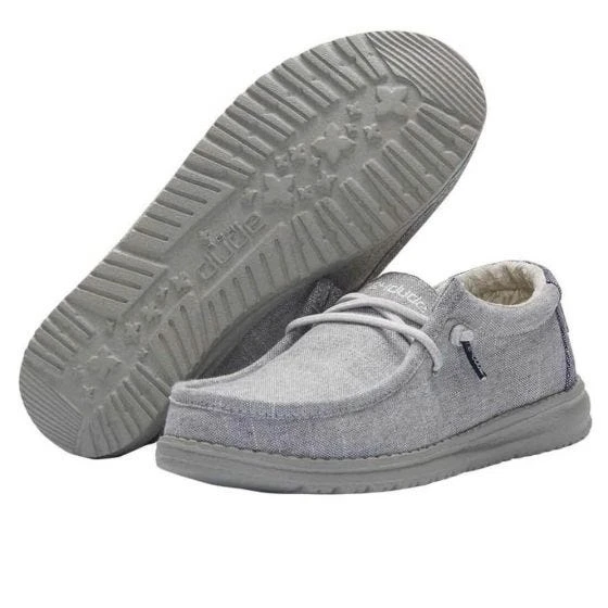 Hey Dudes Wally Youth Steel Grey 7 Hey Dudes Wally Youth Steel Grey - Image 5