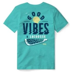 Lacrosse Unlimited Good Vibes And Lax Lacrosse Tee
