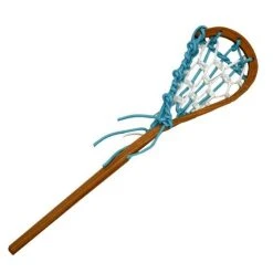 Lacrosse Unlimited Carolina Blue Wooden Mini Lacrosse Stick