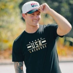Lacrosse Unlimited Gold USA Lacrosse Tee -Lacrosse Unlimited Sales Shop 2013522 style 2