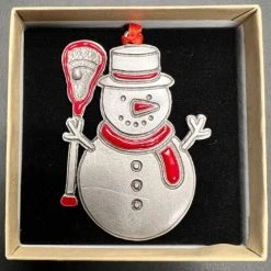 Lacrosse Unlimited Lacrosse Snowman Ornament -Lacrosse Unlimited Sales Shop 2013604 2