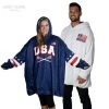 Lacrosse Unlimited USA Lacrosse Stadium Blanket Hoodie -Lacrosse Unlimited Sales Shop 2013672 adult