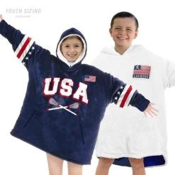 Lacrosse Unlimited USA Lacrosse Stadium Blanket Hoodie -Lacrosse Unlimited Sales Shop 2013672 youth