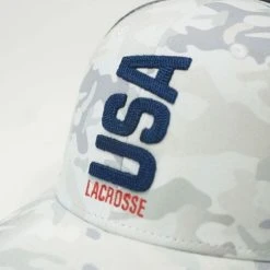 Vertical USA Camo Lacrosse Hat 5 Vertical USA Camo Lacrosse Hat -Lacrosse Unlimited Sales Shop 2013853 2