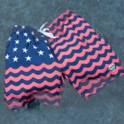 Lacrosse Unlimited Swim Dodge USA Wave Lacrosse Shorts -Lacrosse Unlimited Sales Shop 2 1 3