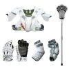 Maverik 4-Piece Lacrosse Intermediate Set (No Helmet) 2 Maverik 4-Piece Lacrosse Intermediate Set (No Helmet) -Lacrosse Unlimited Sales Shop 4 piece featuring the 3 piece items stallion 50 starter stick