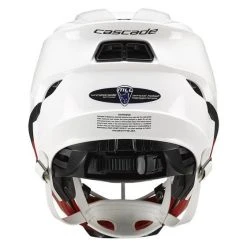 Cascade S Youth Lacrosse Helmet (White Shell/Chrome Mask) -Lacrosse Unlimited Sales Shop cascade s youth 5 1 1 1