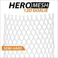 ECD Lacrosse East Coast Dyes - HeroMesh 12D Goalie Semi Hard - White -Lacrosse Unlimited Sales Shop ecd goalie hero mesh semi hard 1