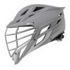 Cascade XRS Lacrosse Helmet (Matte Gray Shell/Chrome Facemask) -Lacrosse Unlimited Sales Shop grey xrs helmet 1