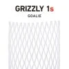 Stringking Grizzly 1S Goalie Mesh - White -Lacrosse Unlimited Sales Shop grizzly 1s piece 1