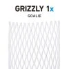 Stringking Grizzly 1X Goalie Mesh - White 2 Stringking Grizzly 1X Goalie Mesh - White -Lacrosse Unlimited Sales Shop grizzly 1x piece 1