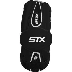 STX Stallion 500 Lacrosse Arm Guards -Lacrosse Unlimited Sales Shop m pro stallion500 ag black front 1