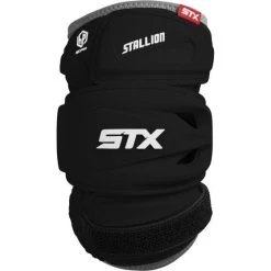 STX Stallion 500 Lacrosse Arm Pads -Lacrosse Unlimited Sales Shop m pro stallion500 ap black front