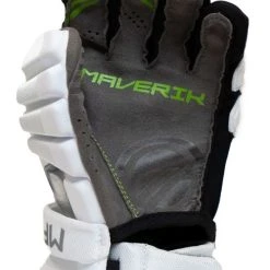 Maverik MX LE Lacrosse Glove - White -Lacrosse Unlimited Sales Shop mx glove palm closeup 1 1