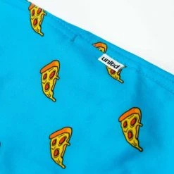 Lacrosse Unlimited Swim Dodge Pizzeria Lacrosse Shorts -Lacrosse Unlimited Sales Shop pizza shorts closeup for web
