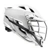 Cascade S Youth Lacrosse Helmet (White Shell/Chrome Mask)