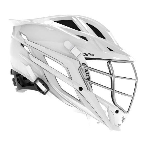 Cascade XRS Youth Lacrosse Helmet (White Shell/Chrome Facemask) 3 Cascade XRS Youth Lacrosse Helmet (White Shell/Chrome Facemask)